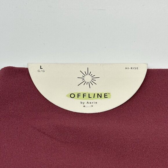 OFFLINE by Aerie Real Me Size Large Brick Stone High Rise Lace-Up 7/8 Leggings - Picture 12 of 12